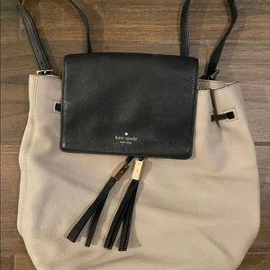 Kate spade like new backpack cream and black no damage